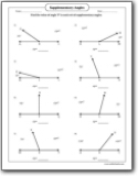 supplementary_angles_find_the_value_worksheet_3